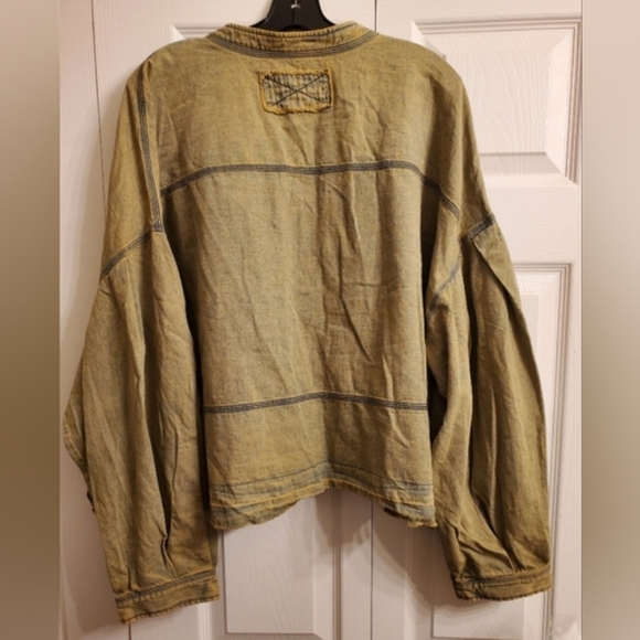 NWOT Free People We The Free Jude Denim Pullover - Picture 9 of 9